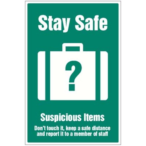Stay Safe - Suspicious Items