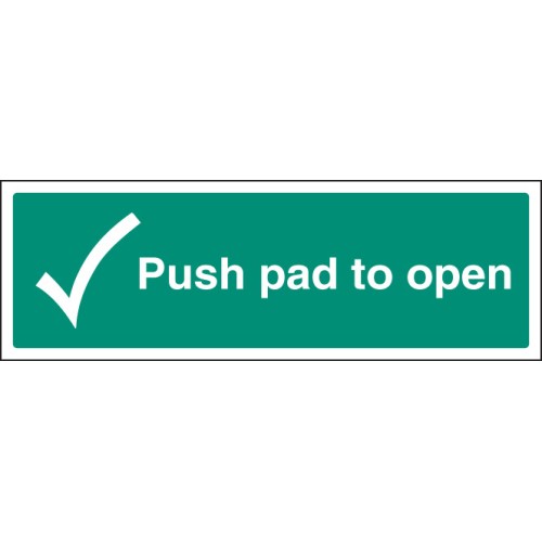 Push Pad to Open