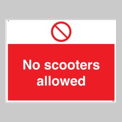 No Scooters Allowed