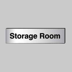 Storage Room - Engraved - Aluminium / Brass Effect