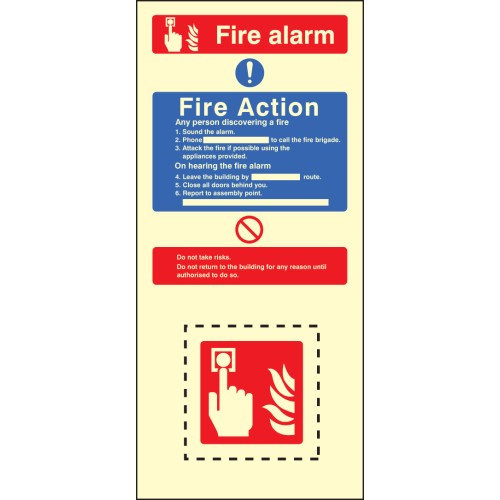 Fire Action & Call Point Set - Operate Alarm - Phone Brigade - Attack Fire