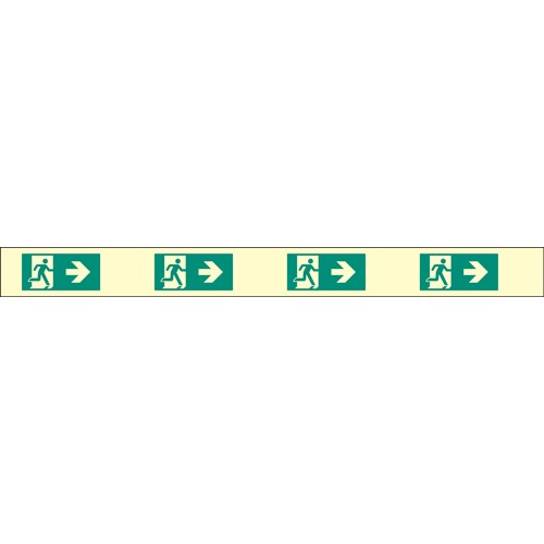 Fire Exit Marking Strip - Right - Photoluminescent