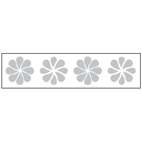 Glass Highlighting - Frosted Crystal Decals - Flower