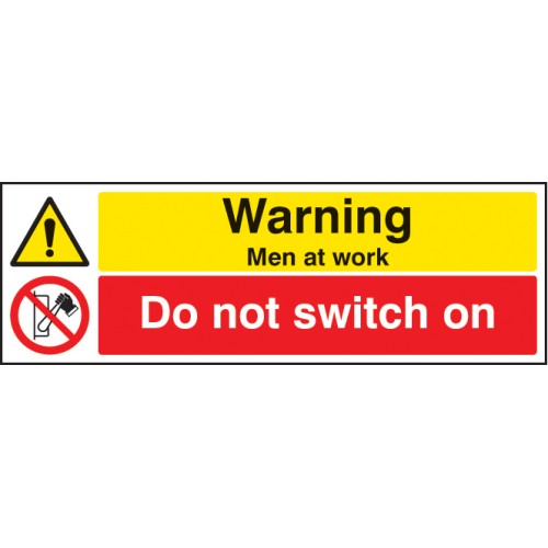 Warning - Men At Work - Do Not Switch On