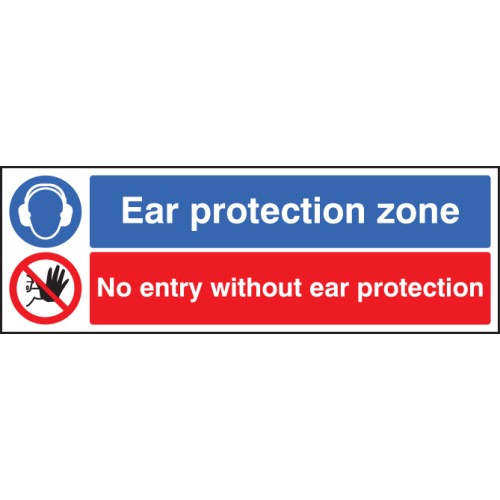 Ear Protection Zone - No Entry without Ear Protection