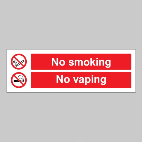 No Smoking - No Vaping - No Smoking - No Vaping -